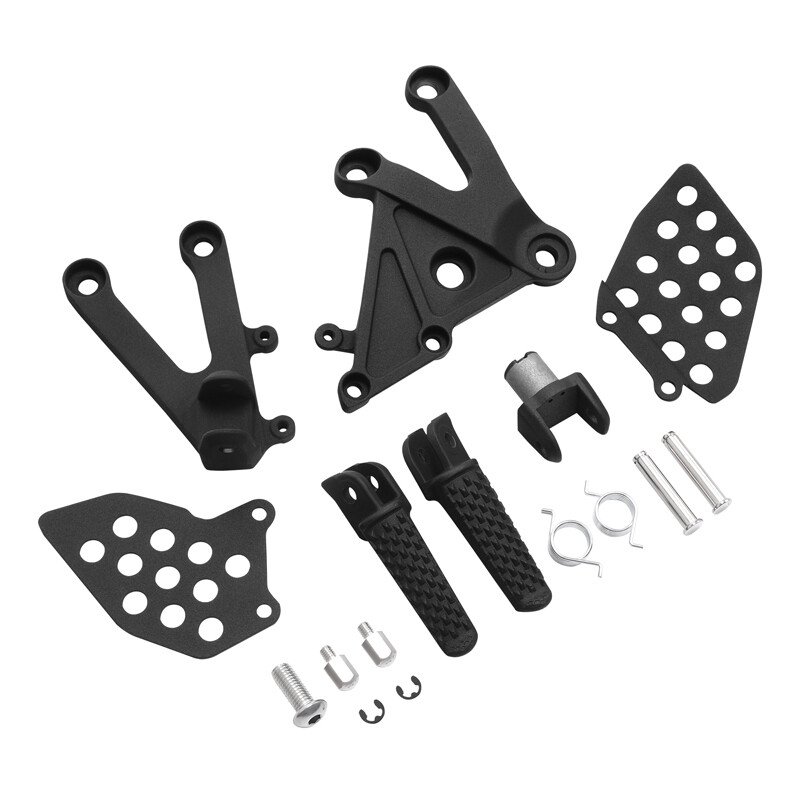 Priekšējie pēdas tapas balsta kronšteins Honda CBR600RR 2003 2004 2005 2006 smilšu melns/melns/sudrabs motociklam