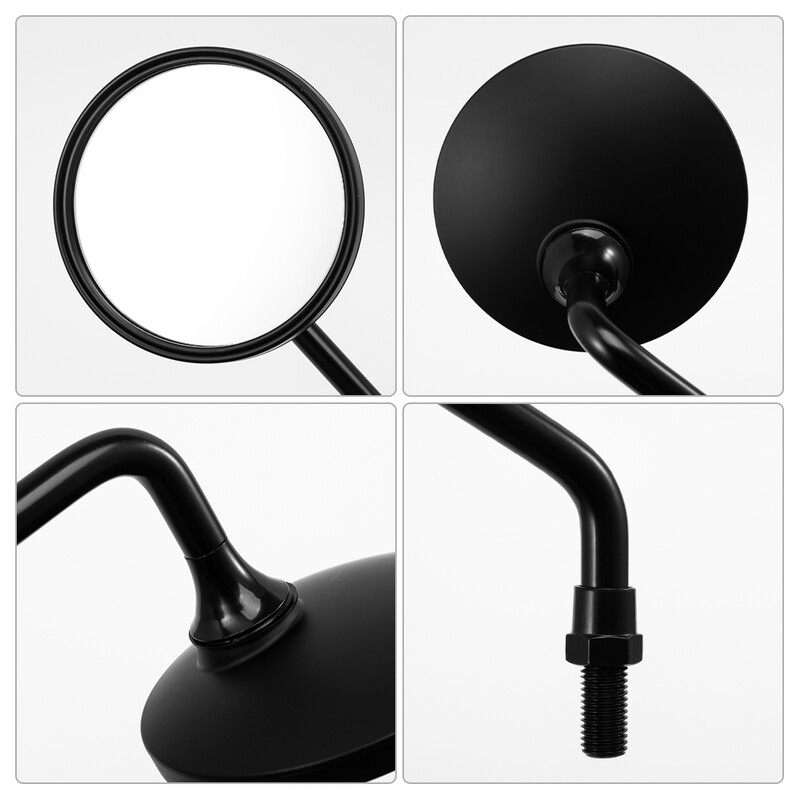 Universalūs 10 mm motociklų veidrodžiai elektriniai paspirtukai dviračių šoniniai veidrodžiai HD, skirti Honda CB125S Goldwing 1500 Rebel 250 CMX250C