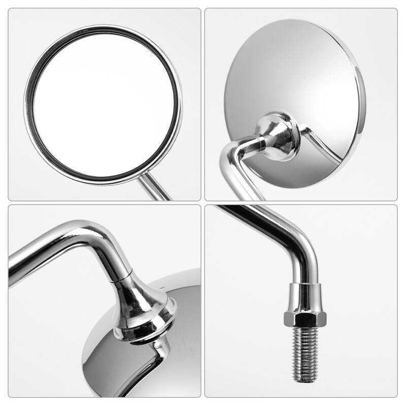 Universalūs 10 mm motociklų veidrodžiai elektriniai paspirtukai dviračių šoniniai veidrodžiai HD, skirti Honda CB125S Goldwing 1500 Rebel 250 CMX250C