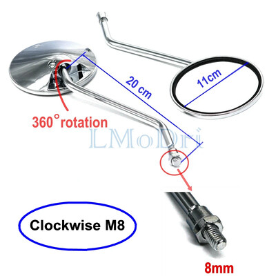 LMODRI univerzalni motocikl motocikl stražnji retrovizor elektromobilna stražnja retrovizora 8 mm 10 mm navoj za Hondu