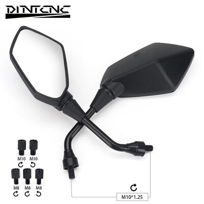 Motocykel, motorka, skútre, ľavé a pravé bočné zrkadlo 8 mm 10 mm skrutka univerzálna pre Z900, Z800, Z650, MT07, MT09, MT10, GSXS1000, GSXS950