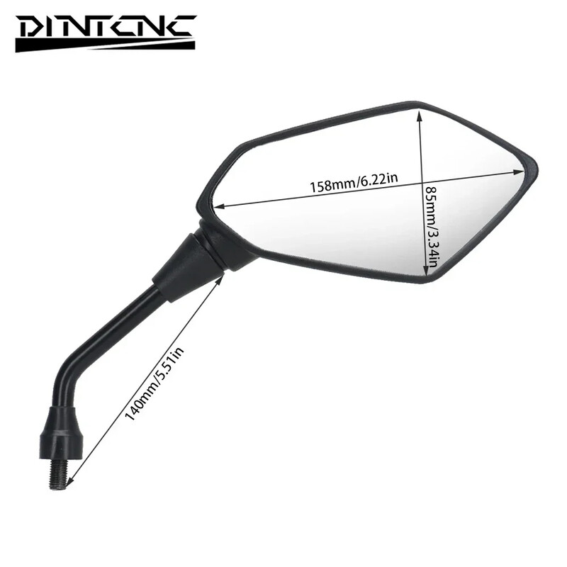 Motociklų paspirtukai kairiojo dešiniojo šono veidrodėlis 8MM 10MM varžtas Universalus skirtas Z900 Z800 Z650 MT07 MT09 MT10 GSXS1000 GSXS950