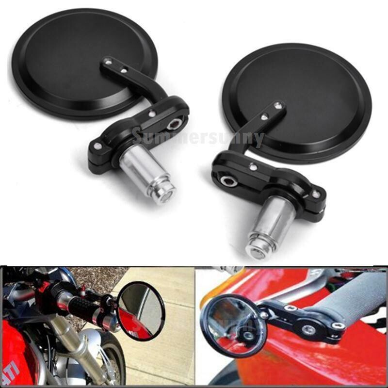 2 vnt./pora universalūs motociklo galinio vaizdo veidrodžiai, apvalūs 7/8 colių vairo galas, sulankstomas motociklo šonas, skirtas Cafe Racer 2023 CAR