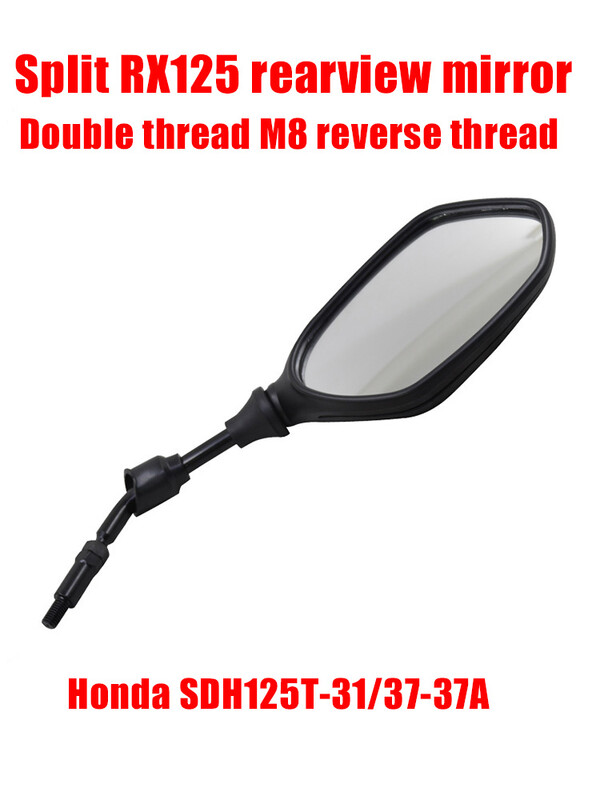 Motociklo galinio vaizdo veidrodėlis, skirtas Honda Elite 125 RX125 8mm tvirtinimo varžtas prieš laikrodžio rodyklę