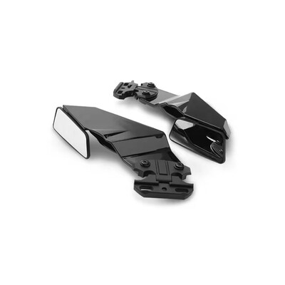 skirtas Kawasaki Ninja 250 300 400 ZX6R ZX636 ZX10R universalus motociklo reguliuojamo šoninio sparno spoilerio gaubtas su galine peržiūra