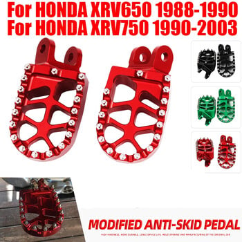 Μοτοσικλέτα CNC Foot Pegs Rests Πεντάλ ποδιών για HONDA AFRICA TWIN XRV 650 XRV 750 XRV650 XRV750 650XRV 750XRV 1990