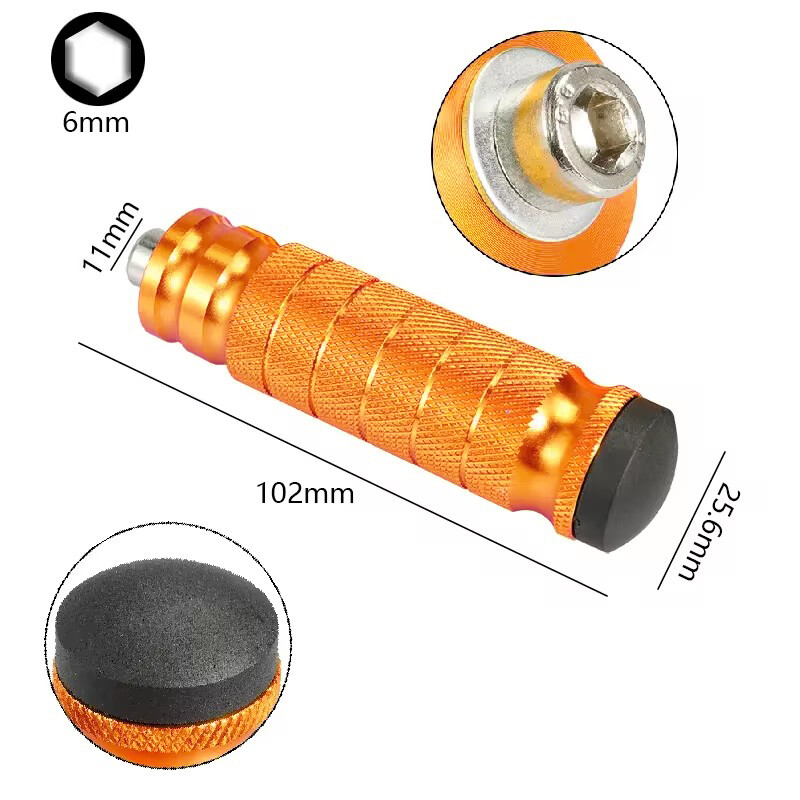 Vienos poros motociklo aliuminio galinės padėties atramos pėdų atramos pėdų atramos pėdų kaiščių pedalas, skirtas Yamaha Fit modifikuotų motociklų motociklų priedams