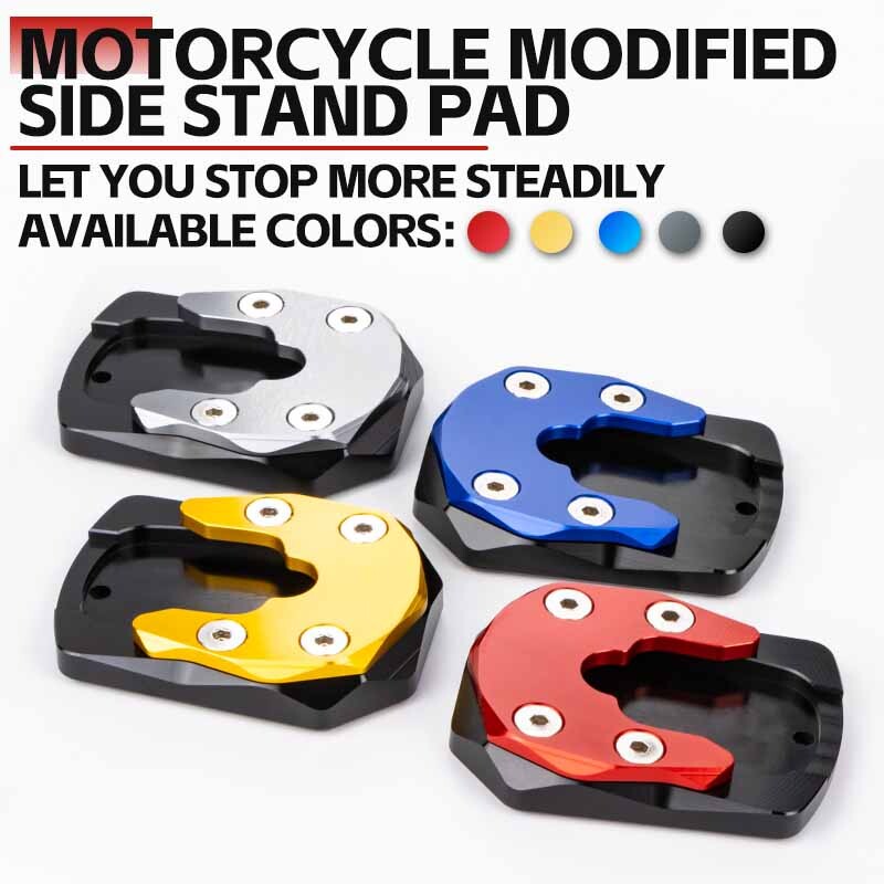 Paredzēts Yamaha X-MAX 400 300 250 125 XMAX300 Xmax400 motocikla alumīnija sānu statīva atbalsta statīva pagarinātāja pēdas sānu statīva atbalsta plāksnei