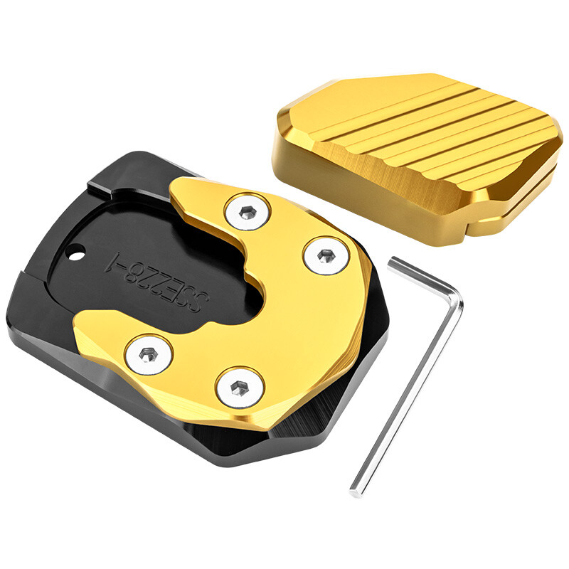 Paredzēts Yamaha X-MAX 400 300 250 125 XMAX300 Xmax400 motocikla alumīnija sānu statīva atbalsta statīva pagarinātāja pēdas sānu statīva atbalsta plāksnei