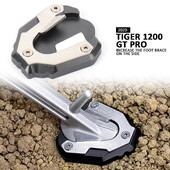 Naujas motociklo atraminio stovo ilgintuvas pėdos šoninio stovo prailginimo padas, neslystantis padidintas pagrindas, skirtas Tiger 1200 TIGER 1200 GT PRO 2023