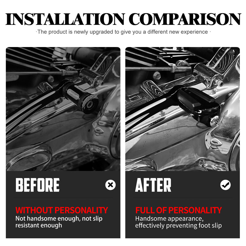 Motociklo „Slipstream“ perjungimo kaištis, juodas, skirtas „Harley Sportster XL 1200 883 Dyna Softail Touring Road King Street Glide Fat Boy FL“