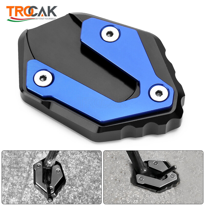 Skirta YAMAHA MT-09 MT 09 FZ 09 XSR900 TRACER 900 Tracer 9GT Priedai šoninio stovo prailginimo pagalvėlės padidinti stovo plokštė Kickstand