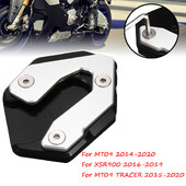 Paredzēts Yamaha MT-09 2014-2020 MT09 Tracer XSR900 2016-2019 Motocikla statīva pēdas sānu statīva pagarinājumam, palielināt spilventiņu atbalsta plāksni