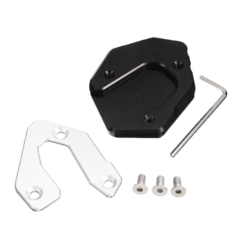 Paredzēts Yamaha MT-09 2014-2020 MT09 Tracer XSR900 2016-2019 Motocikla statīva pēdas sānu statīva pagarinājumam, palielināt spilventiņu atbalsta plāksni