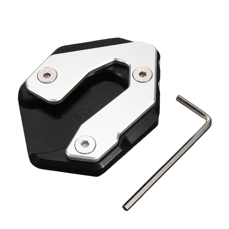 Paredzēts Yamaha MT-09 2014-2020 MT09 Tracer XSR900 2016-2019 Motocikla statīva pēdas sānu statīva pagarinājumam, palielināt spilventiņu atbalsta plāksni