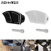 Motocykel CNC radiaca páka s radiacim pedálom, čierna/chrómová opierka nohy pre Harley Touring Dyna Softail Sportster XL Road King Glide