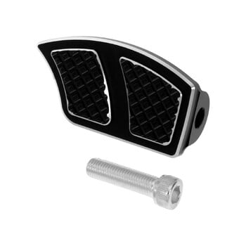 Мотоциклет CNC Shifter Toe Shift Peg Pedal Черна/хромирана поставка за крака за Harley Touring Dyna Softail Sportster XL Road King Glide