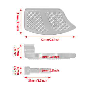 Мотоциклет CNC Shifter Toe Shift Peg Pedal Черна/хромирана поставка за крака за Harley Touring Dyna Softail Sportster XL Road King Glide