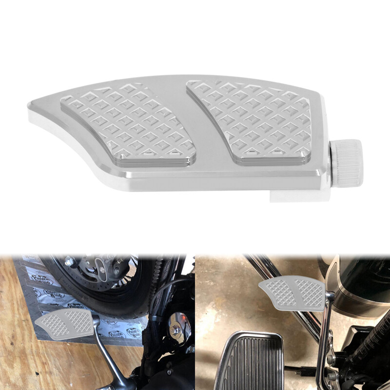 Motocykel CNC radiaca páka s radiacim pedálom, čierna/chrómová opierka nohy pre Harley Touring Dyna Softail Sportster XL Road King Glide