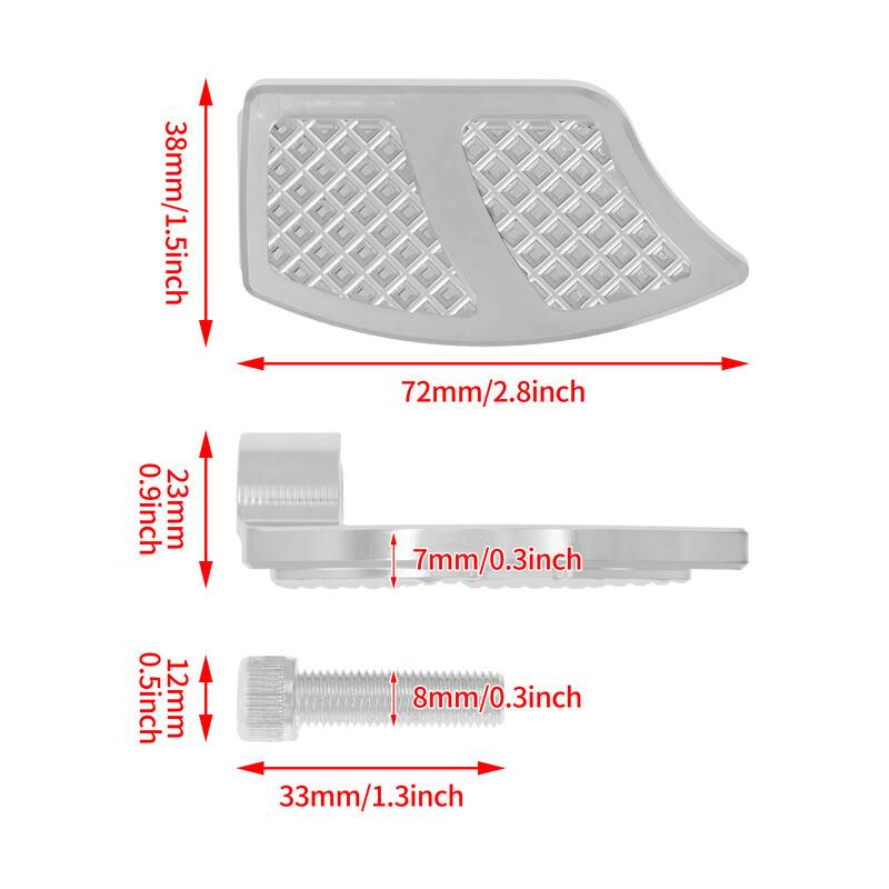 Motocykel CNC radiaca páka s radiacim pedálom, čierna/chrómová opierka nohy pre Harley Touring Dyna Softail Sportster XL Road King Glide