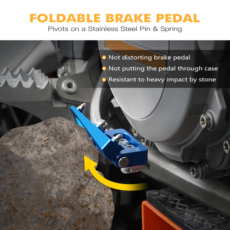 Skirta Husqvarna 701 ENDURO 701 SUPERMOTO 2016-2023 TE300 TE FE 250 300 350 450 501 2014-2016 galinio sulankstomo stabdžių pedalo antgalio plokštelė