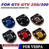 Paredzēts Vespa GTS300 GTV GTS 250 300 2013~2023 Moto daļas Kickstand palielinātāja atbalsta sānu statīva pagarinātāja pagarinājuma paliktņa piederumi