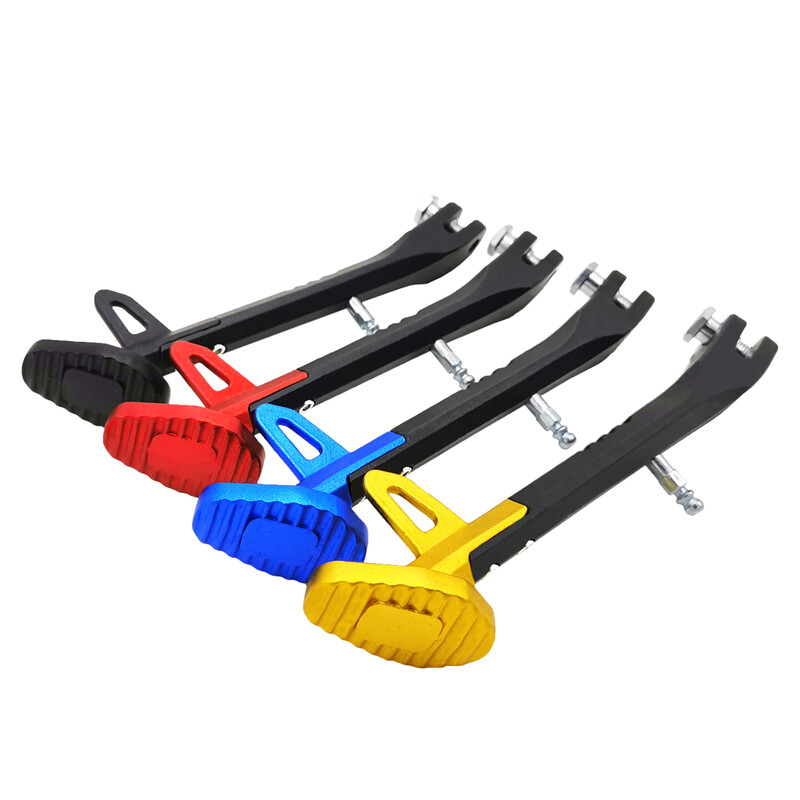 „LMoDri“ motociklų stovai Motorolerio modifikuotas pėdų laikiklis, aliuminio lydinio motociklo šoniniai stovai