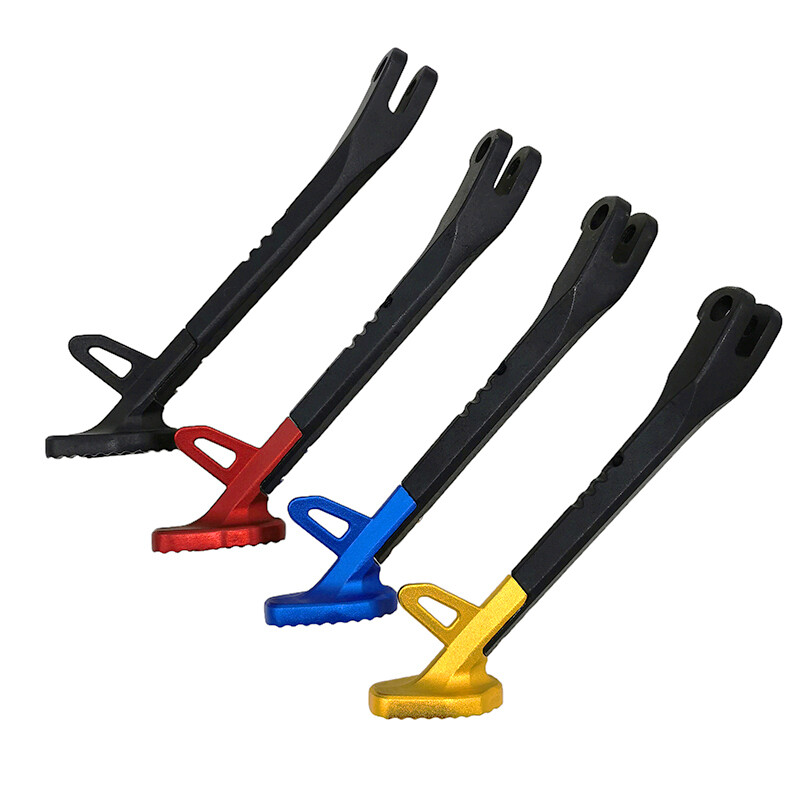 „LMoDri“ motociklų stovai Motorolerio modifikuotas pėdų laikiklis, aliuminio lydinio motociklo šoniniai stovai