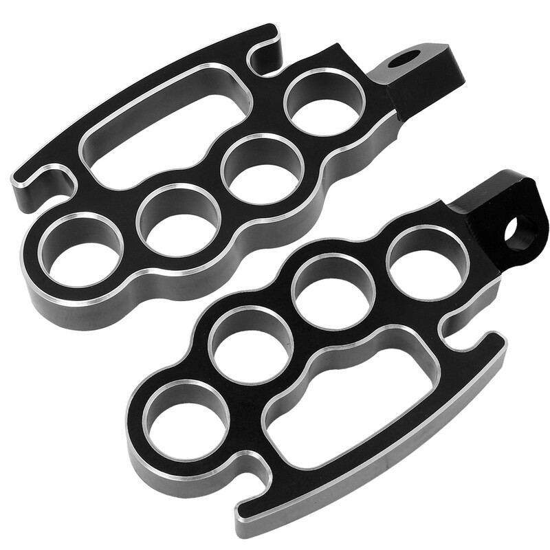 Motocikla CNC aizmugurējie priekšējie pēdas tapas kāju balsta vadības pēdas pedāļi Harley Touring Sportster XL 883 Softail Dyna Fatboy