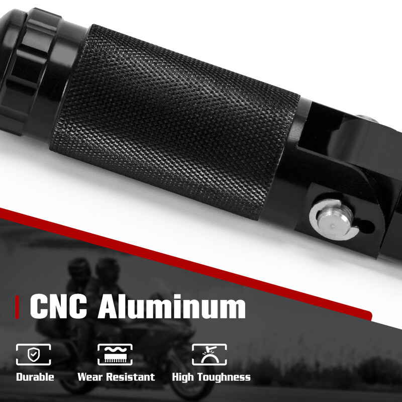 Motociklų kojelės CNC aliuminio motociklas Universalus sulankstomas pėdų atramas Pėdų kaiščiai Premium galiniai pedalai Frepose Pieds Moto