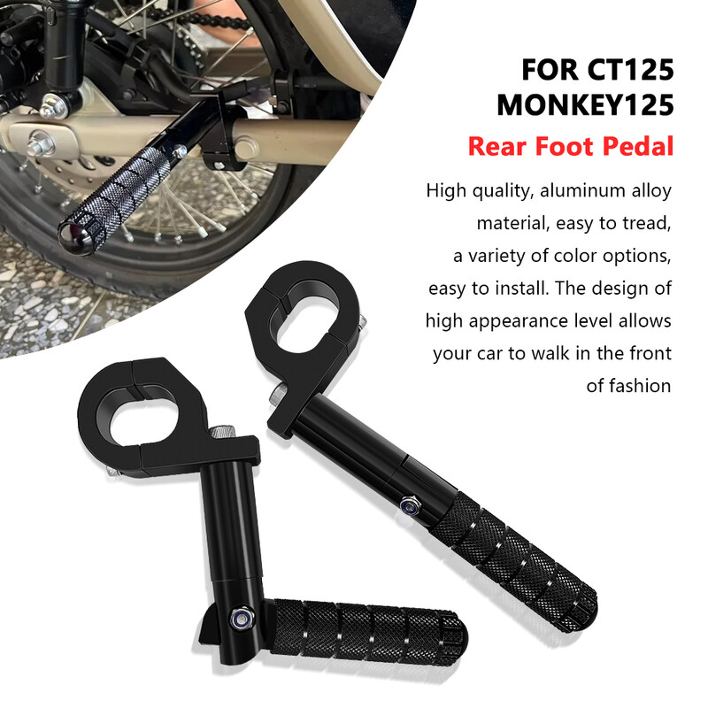 MONKEY 125 CT 125 2020-2022 Motociklu piederumi Aizmugurējais aizmugurējais pedālis alumīnija pedāļa pārnesumu svira Rear Foot Pedal ct125 monkey125