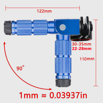 MZTI 22-27/30-35mm Νέες παραλαβές CNC μοτοσικλέτα αλουμινίου ανταλλακτικό Πεντάλ σφιγκτήρα Universal Πτυσσόμενο υποπόδιο Μοτοσικλέτες, ποδήλατο