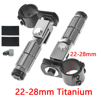 MZTI 22-27/30-35mm jaunpienācēji CNC alumīnija motociklu daļas Universālie skavas pedāļi, salocīti kāju balsts, kājiņas, motocikli, velosipēdi