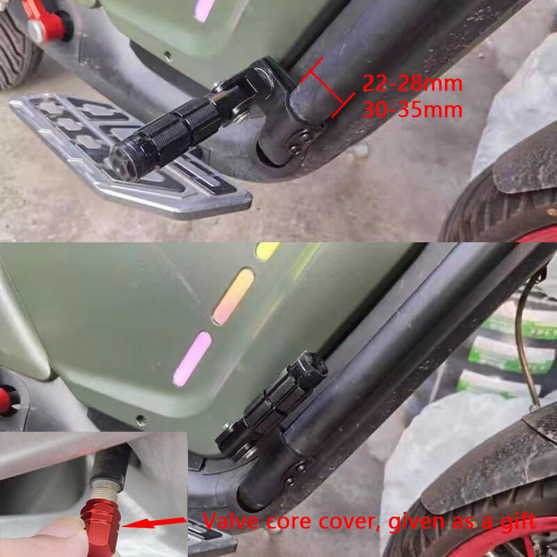 MZTI 22-27/30-35mm jaunpienācēji CNC alumīnija motociklu daļas Universālie skavas pedāļi, salocīti kāju balsts, kājiņas, motocikli, velosipēdi