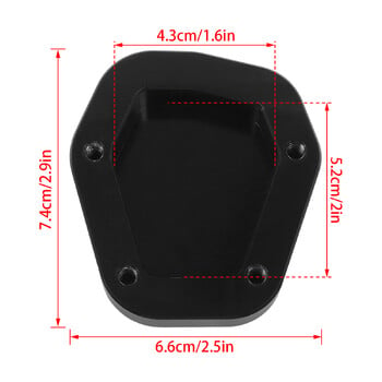 Για Moto Guzzi V100 V 100 Mandello 2023 2024 μοτοσικλέτας CNC Kickstand, πλαϊνή προέκταση βάσης ποδιού Μεγέθυνση Πλάκα στήριξης ποδιών