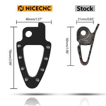 NiceCNC Για Honda XR650L XR 650L 1993-2024 2023 2022 Motocross Enlarged Brake Poot Pedal Tip Place Πίσω πεντάλ μοχλού φρένου