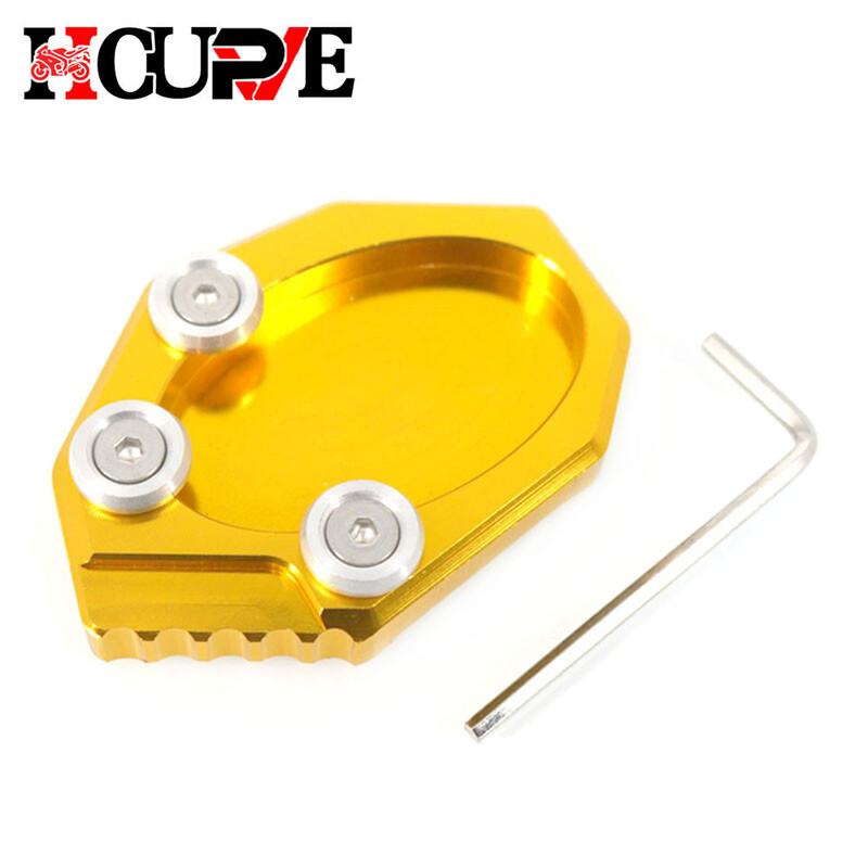 Motocikla CNC statīva pēdas sānu statīva pagarinājuma atbalsta plāksnes paliktnis Versys 650 Versys650 KLX250 KLX 250 2010-2016