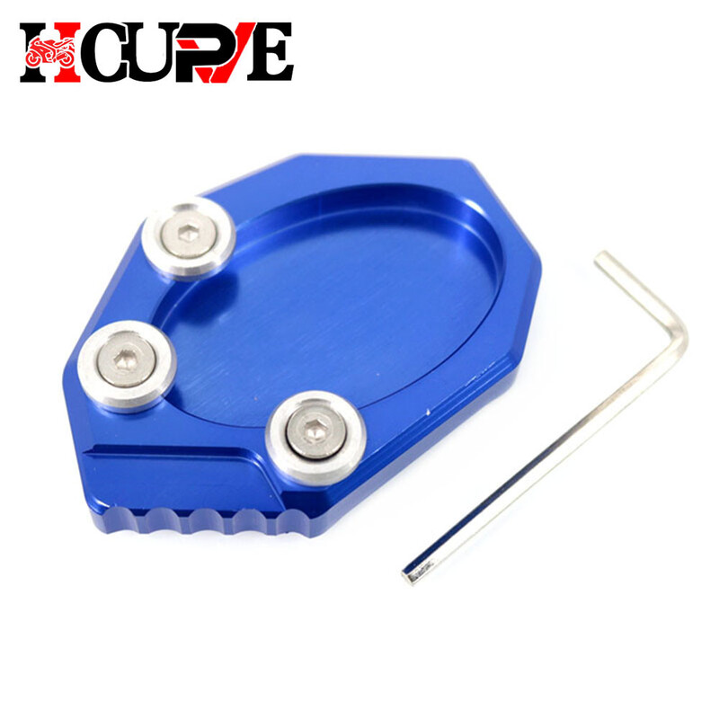 Motocikla CNC statīva pēdas sānu statīva pagarinājuma atbalsta plāksnes paliktnis Versys 650 Versys650 KLX250 KLX 250 2010-2016