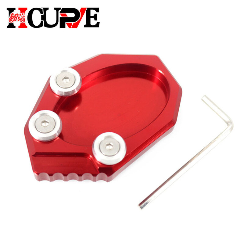 Motocikla CNC statīva pēdas sānu statīva pagarinājuma atbalsta plāksnes paliktnis Versys 650 Versys650 KLX250 KLX 250 2010-2016