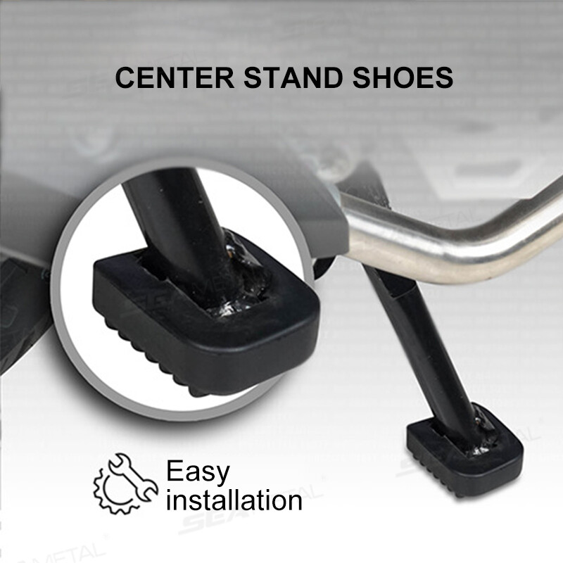 AUTOMECHANISTAS Motociklo pėdos atrama Minkštos guminės trinkelės Motorolerio pagrindo plokštės neslystančios trinkelės Motociklo pagrindo laikiklio prailginimo pėdos padas