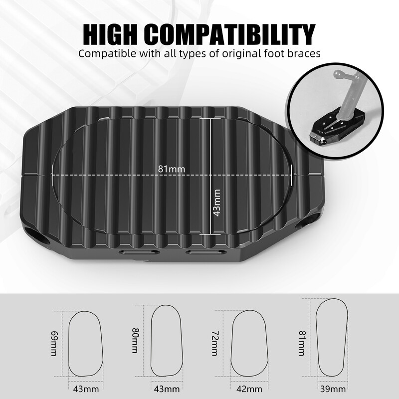 Za BMW R 1200 GS R 1250 GS motociklistički stalak, bočni stalak, produžni jastučić za povećanje, za BMW R1250GS 2019-2023 R1200GS 2016-2018