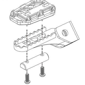 Nordson Billet μοτοσικλέτας αλουμινίου φαρδιά ποδαράκια πεντάλ Ποδαράκια στήριξης για BMW G310GS F750GS F850GS R1200GS R Nine T Scrambler