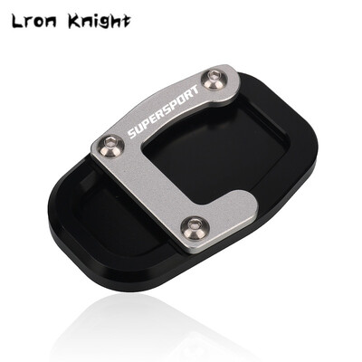 Skirta „Ducati Supersport 939 Super Sport“ motociklo CNC aliuminio atramos kojos šoninio stovo prailginimo pagalvėlės atraminės plokštės „Whit“ LOGO