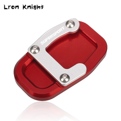 Skirta „Ducati Supersport 939 Super Sport“ motociklo CNC aliuminio atramos kojos šoninio stovo prailginimo pagalvėlės atraminės plokštės „Whit“ LOGO