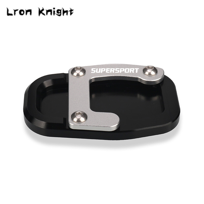 Skirta „Ducati Supersport 939 Super Sport“ motociklo CNC aliuminio atramos kojos šoninio stovo prailginimo pagalvėlės atraminės plokštės „Whit“ LOGO