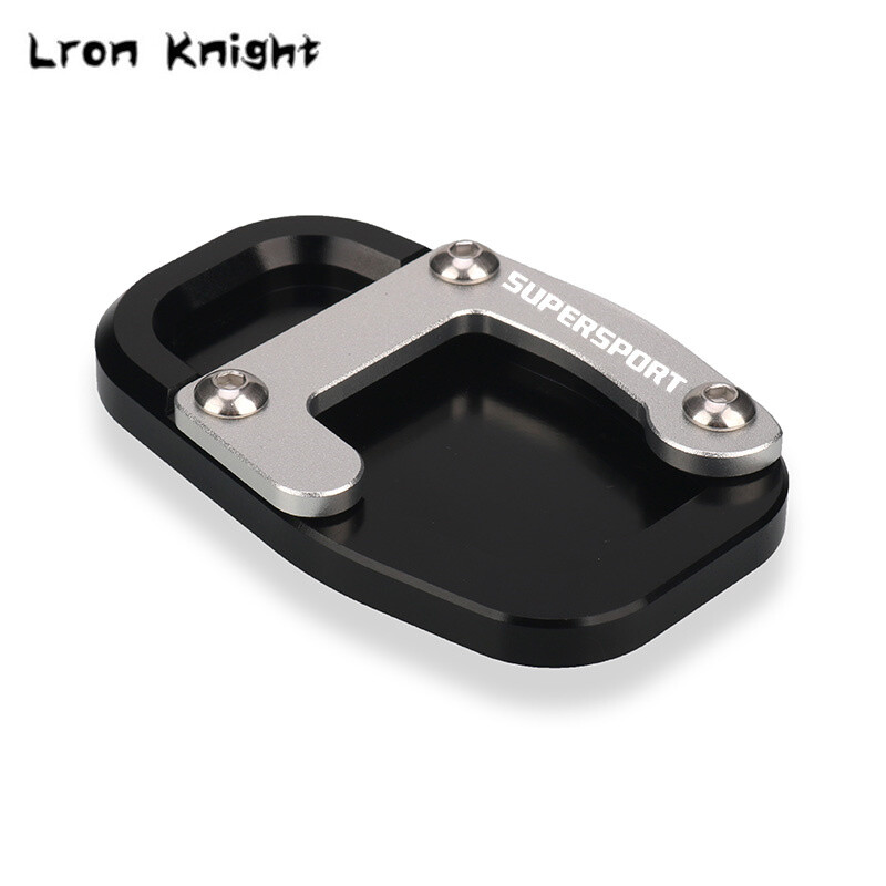 Skirta „Ducati Supersport 939 Super Sport“ motociklo CNC aliuminio atramos kojos šoninio stovo prailginimo pagalvėlės atraminės plokštės „Whit“ LOGO