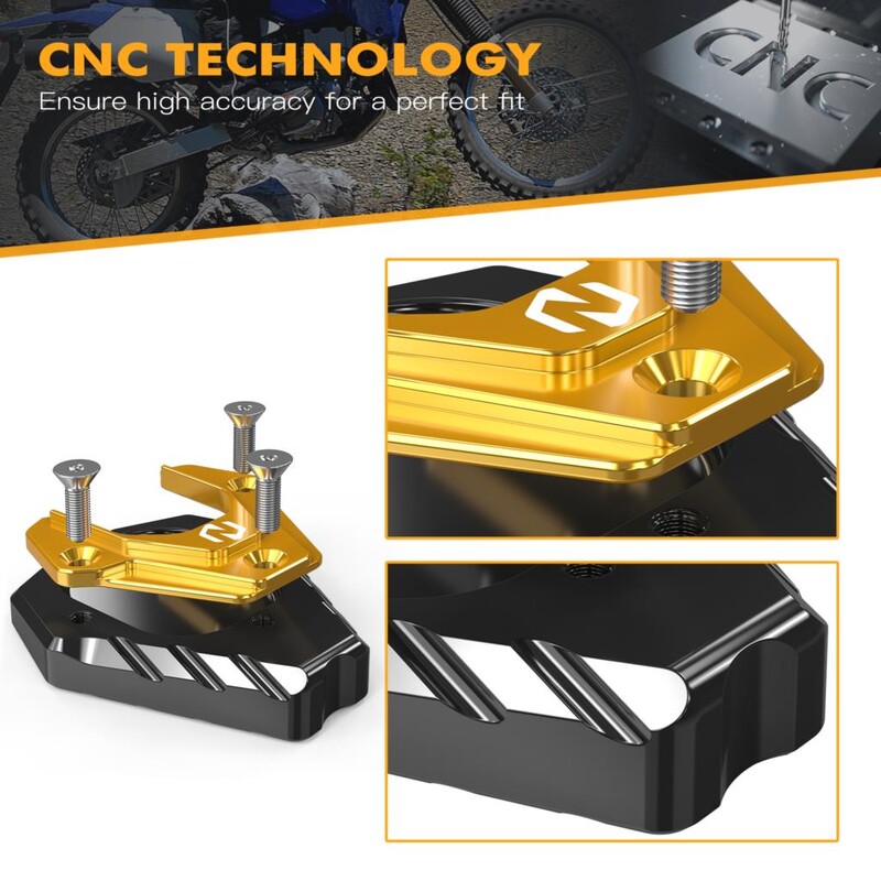 NICECNC motociklo atraminio stovo šoninio stovo trinkelės prailginimas, skirtas Suzuki DRZ400S 2000-2024 DRZ400SM 2005-2024 DRZ 400S 400SM priedai