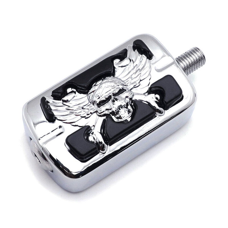 Papildomos rinkos Zombie FootPeg perjungimo kaištis, skirtas Harley Davidson Street Bob FXDB SuperLow 1200 Tri Glide Ultra motociklų dalims Chrome