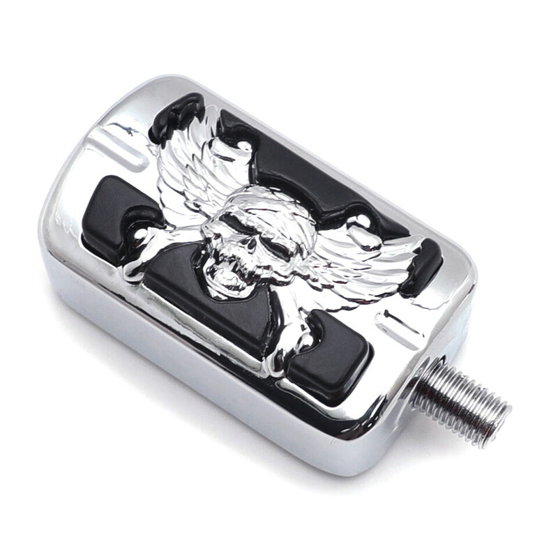 Papildomos rinkos Zombie FootPeg perjungimo kaištis, skirtas Harley Davidson Street Bob FXDB SuperLow 1200 Tri Glide Ultra motociklų dalims Chrome