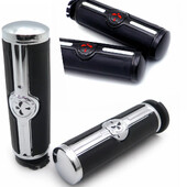 Skirta Harley Davidson 1996-Vėliau VRSC XL XR Dyna Softail YAMAHA Kawasaki Classic motociklų dalių kaukolės 1" rankenos